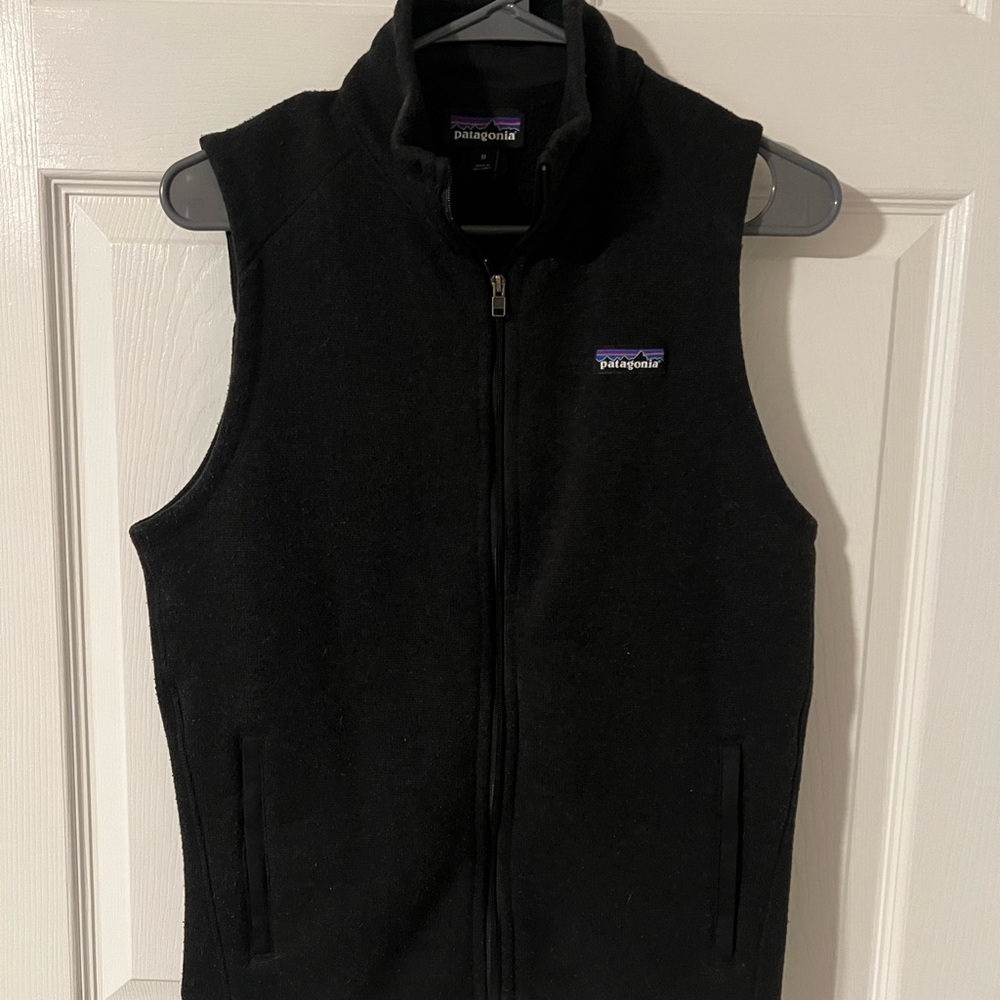 M Patagonia Black Fleece Vest